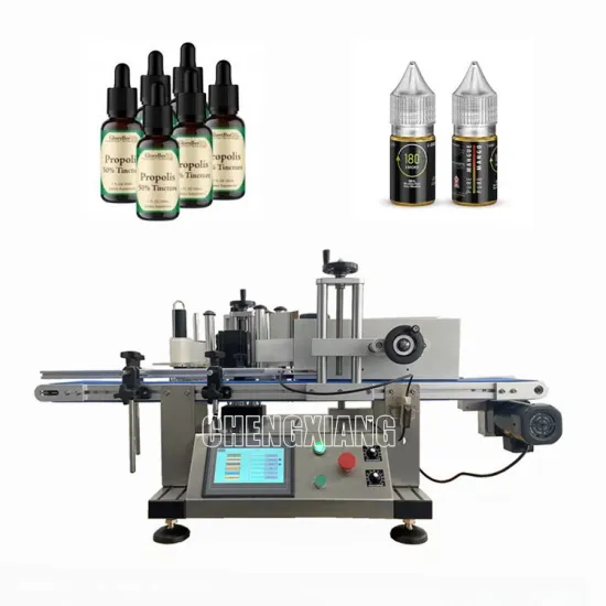 Flexible Automatic Tabletop Hemp Oil Tincture Dropper Bottle Labeling Machine