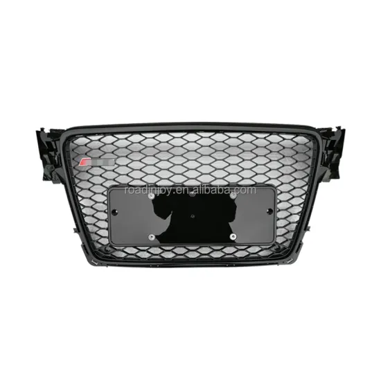 RS4 Front Grill Replacement Glossy Black Honeycomb Bumper for Audi A4/S4 B8 (2008-2012)