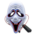 Máscara facial de terror luminoso de Halloween