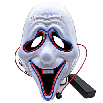 Máscara facial de terror luminoso de Halloween