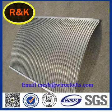 SS304 Flat Wedge Wire Panel Screen