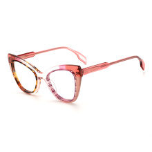 Colorful Cat Eye Lamination Acetate Glasses Multicolor Lamination Acetate Glasses Supplier