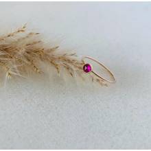 Ruby Ring 14k Gold Simple Jewelry Rings