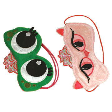 Pleuche animal crown eye masks, customized designs are accepted