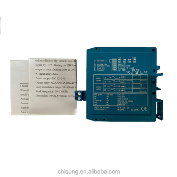 Custom Blue M1H Single Loop Vehicle Detector with DC12V/24V Power Compatibility