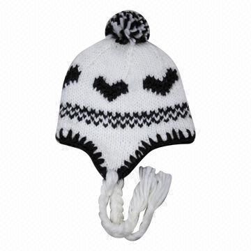 2013 fashion women's knitted hat with pompom