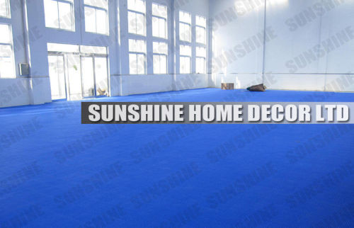 Safe Healthy Blue Interlocking Floor Tiles For Basketball Court Kindergarten 1/2”