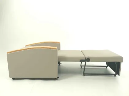 Healthcare Hospital Furniture: Patient Room Companion Sofa Bed