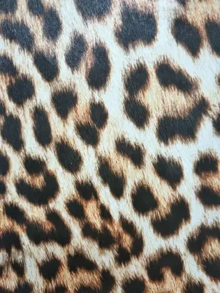 Printed small leopard print PU leather