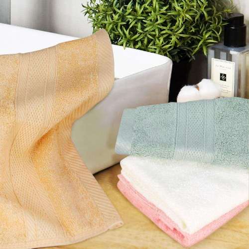 Face Towel custom logo 100% organic bamboo face towel washcloth Factory