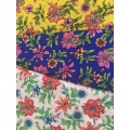 Flower Design Polyester Bubble Chiffon Printing Woven Fabric