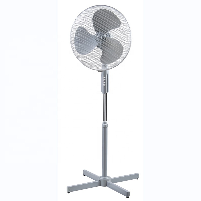New Arrival 45W X Cross Base Automatic Oscillation Adjustable Tilting Angle 16 Inch Pedestal Stand Fan