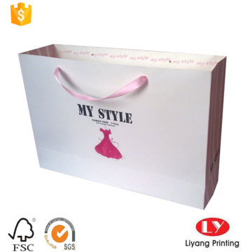 Elegant Stamping Logo Paper Gift Bag Wholesale