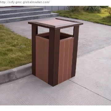 eco-friendly outdoor trash bin