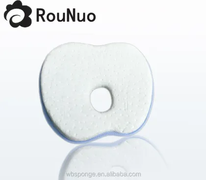 organic cotton foam baby wedge head shape pillow