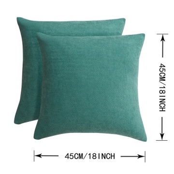 Serie Green Cushing Cushion di Chenille quadrata