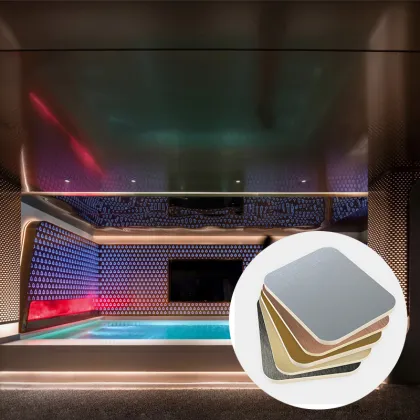 Cheap Pet Metal Mirror Co-extruded Wood Veneer