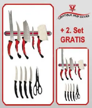 Pro V Knife Contour Pro Knife 10pcs Set Hot Sell Knife Set As Seen On Tv