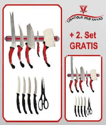 Pro V Knife Contour Pro Knife 10pcs Set Hot Sell Knife Set As Seen On Tv