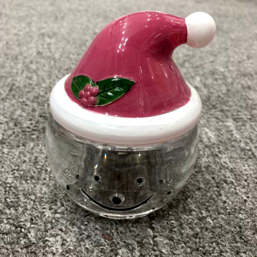 Santa Claus Glass Jar Christmas Container