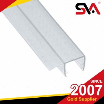 Rubber strip shower door