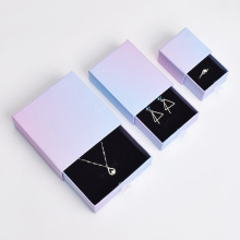Farbgradienten Schubladenbox Ohrringe Verpackung Benutzerdefinierte