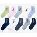 Color tube female socks