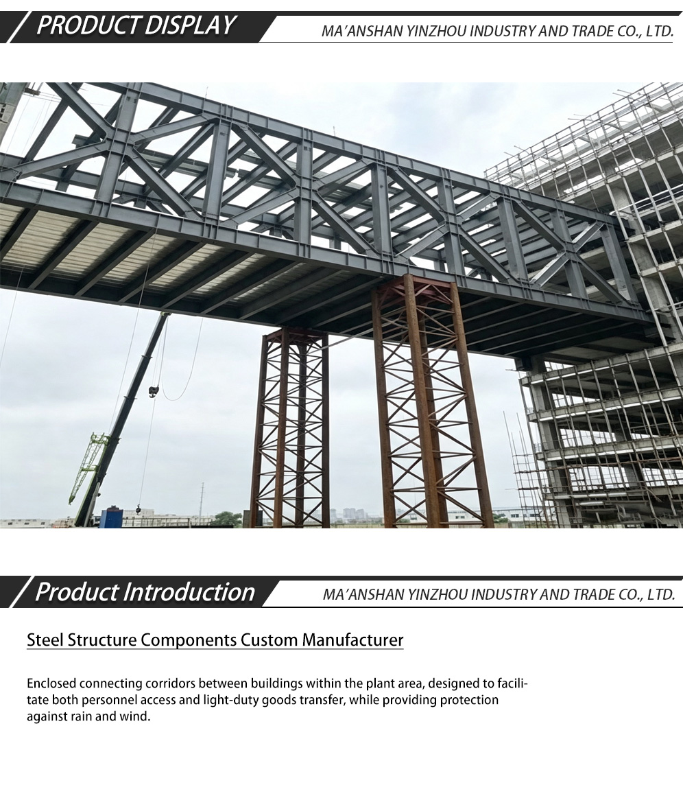 Steel-structured plant walkway and cargo transfer corridor-x