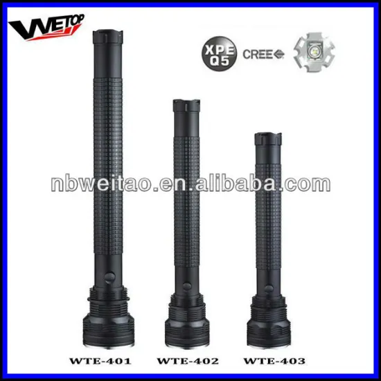 3pcs Cree XPE Q5 high power aluminium LED flashlight