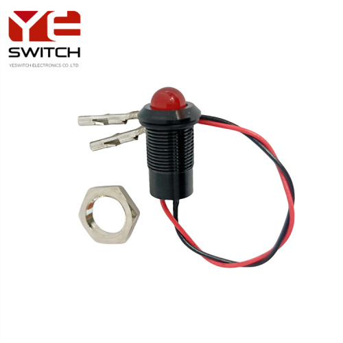YESWITCH 11mm IP68 Metal Signal Indicator With Wires
