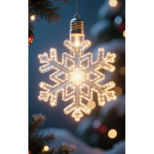 Christmas outdoor snowflake lights