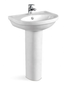 Portable White Ceramic Shampoo Bowl Art Basin for Salon Hand Washing