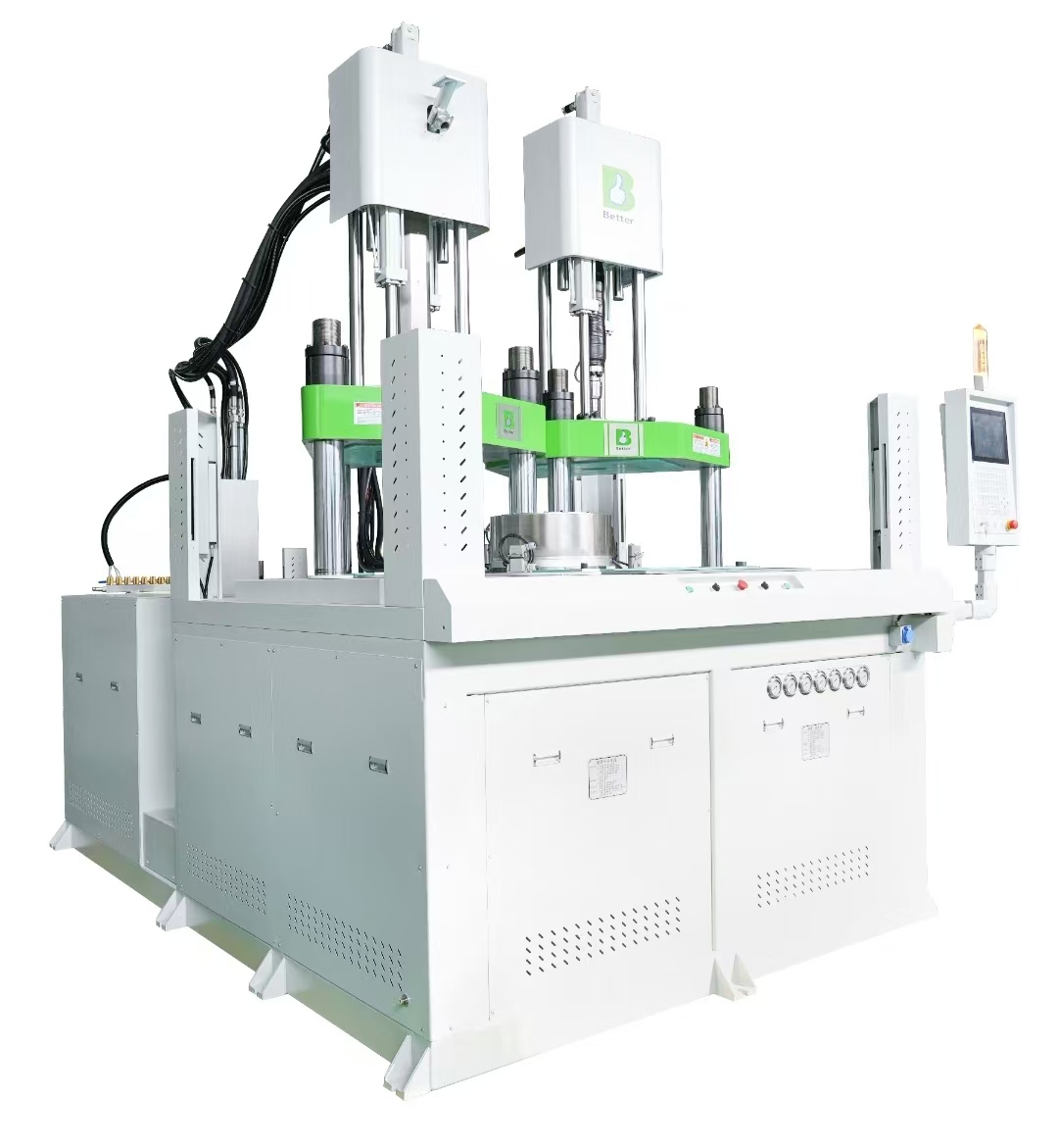 DOUBLE COLOR AND DOUBLE MATERIALS INJECTION MACHINE (PLASTIC AND RUBBER)