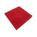 6/12Pcs 300x300x50mm Studio Acoustic Foam Grid Pattern Soundproofing Protective Sponge Sound-Absorb Foam Sealing Panel Red