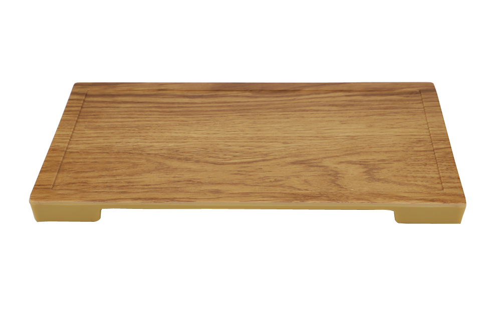 Natural Wood Decal Melamine Tray