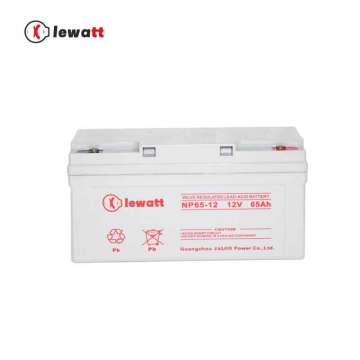Armazenamento AGM 65-12-12V65AH Bateria de ácido de chumbo