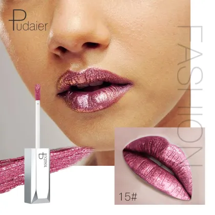 18 Colors Glitter Long Lasting Liquid Lipstick