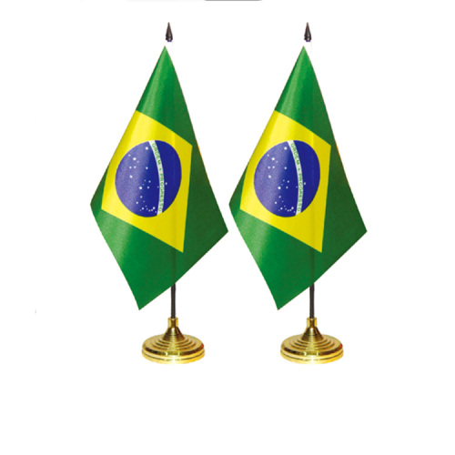 Custom design logo Lowest price national table flag