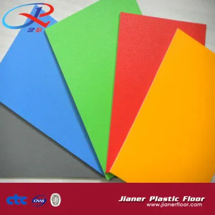 Jianer Brand pvc indoor sports flooring of futsal court