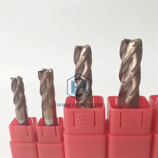 CNC 4 Flute End Mill HRC55 Carbide Flat Milling Cutter