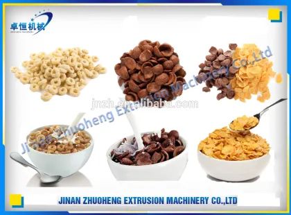 China automatic breakfast cereal corn flakes making machine/corn flakes processing line