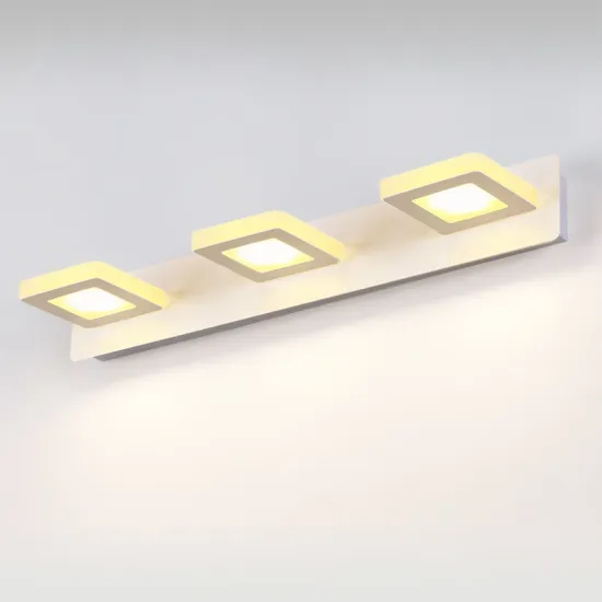 American Retro European Waterproof Mirror Cabinet with LED Bathroom Light