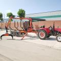 log loading trailer with crane forester trailer