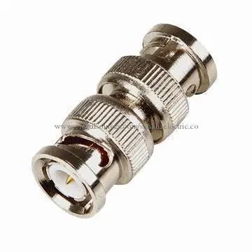BNC male to BNC male connector, RoHS Directive-compliant