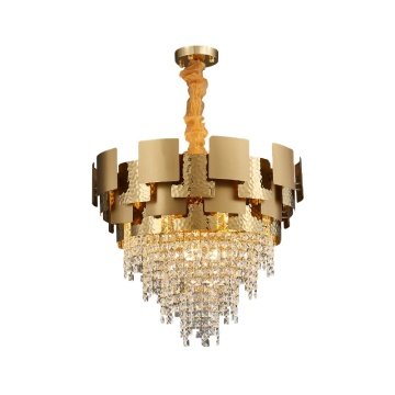 2020 Modern Gold Crystal żyrandole: oświetlenie wiszące LED