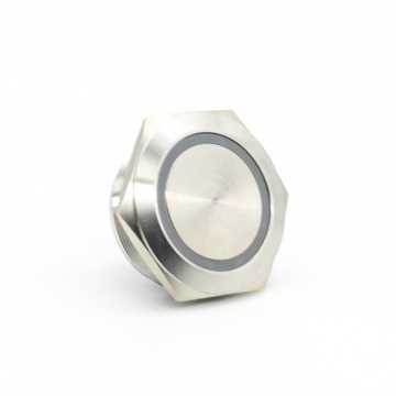 25 mm Normale Open Metal Acciaio inossidabile Interruttore a testa piatta ENTRUITURA INDUSTRIALE INDUSTRIALE