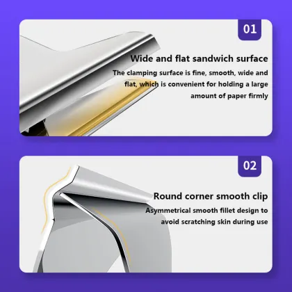 Deli 9532 Folder Stationery - Multifunctional Long Tail Clip