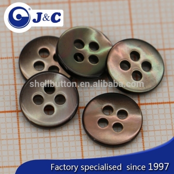 bespoke shape brown trocas shell buttons for fashion dress show