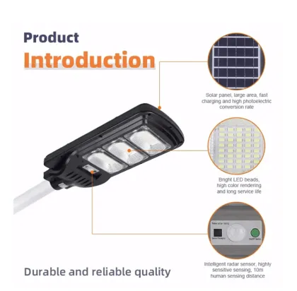 Longevity Outdoor Led Solar Street Light for Crossroads