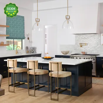 Hyxion Stainless steel ready to assemble luxury set indoor with drawer kitchen cabinets